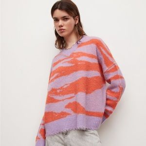 Allsaints Tiga lilac/orange jumper